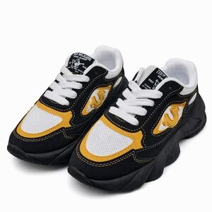 True Religion Kids Sneakers in Black and Yellow
